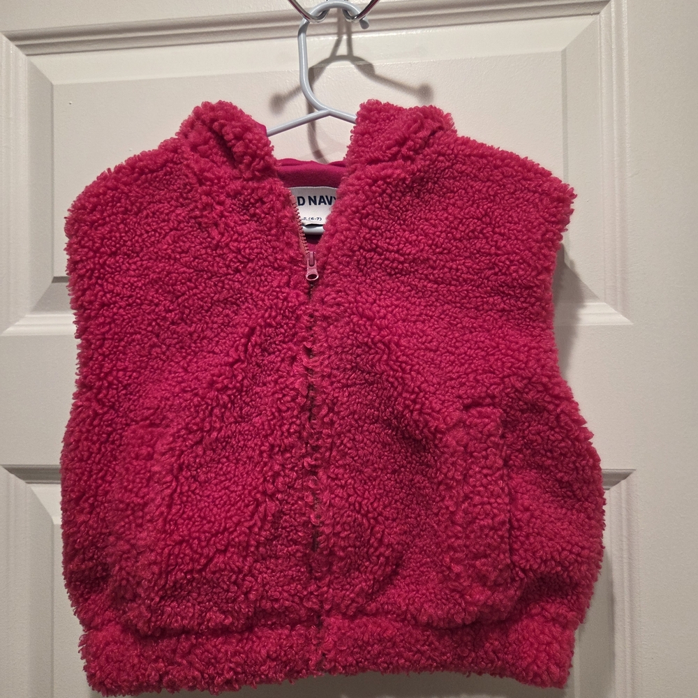 Old Navy Bright Pink Fleece Vest